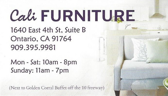 Cali Furniture 1640 E 4th St Ste B Ontario Ca Cali Furniture 1640 E 4th St Ste B