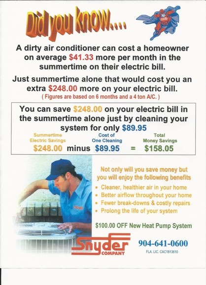 Snyder Heating Air 3401 Southside Blvd Jacksonville Fl Snyder Heating Air